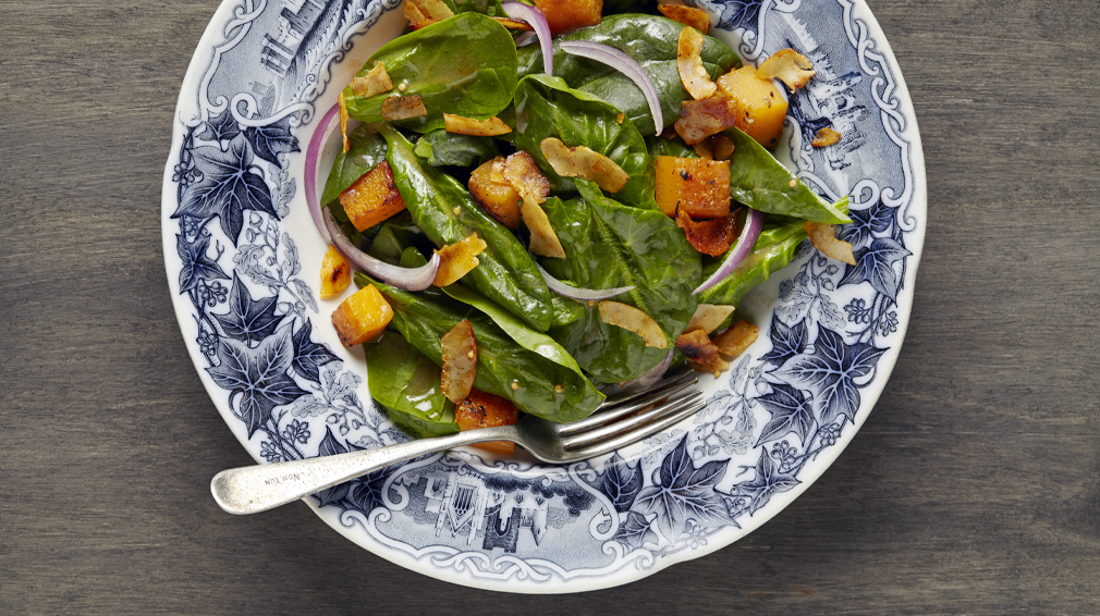 spinach-salad-coconut-bacon